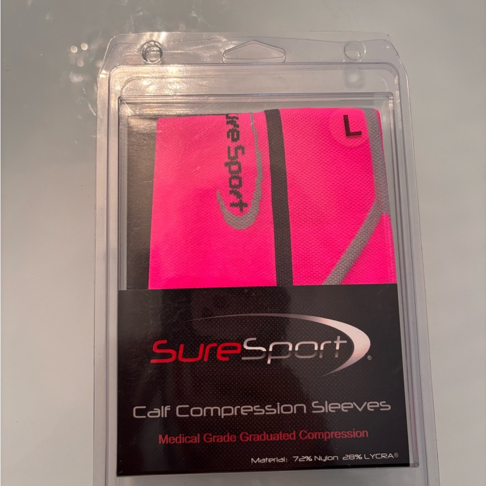 NEW NIB Pink Calf Compression Sleeves